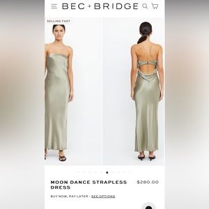 Bec and bridge Moon Dance Strapless Dress